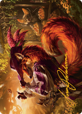 Mr. Foxglove // Mr. Foxglove (ABLB-031) - Bloomburrow Art Series (Borderless) Foil