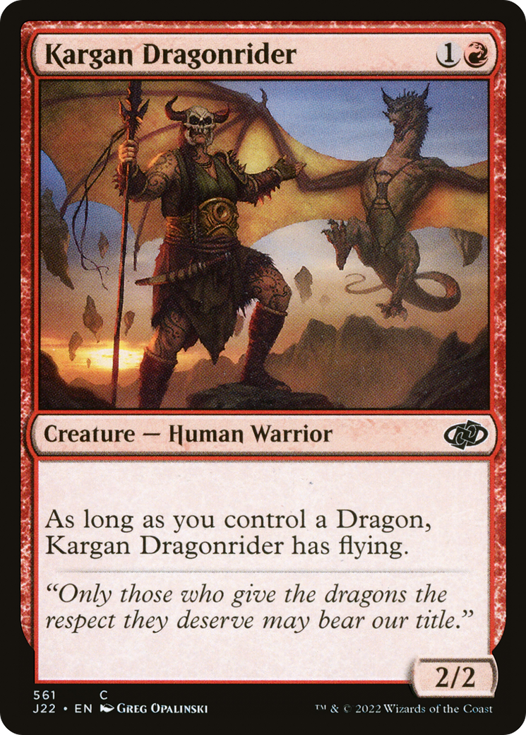 Kargan Dragonrider [J22 - 561]
