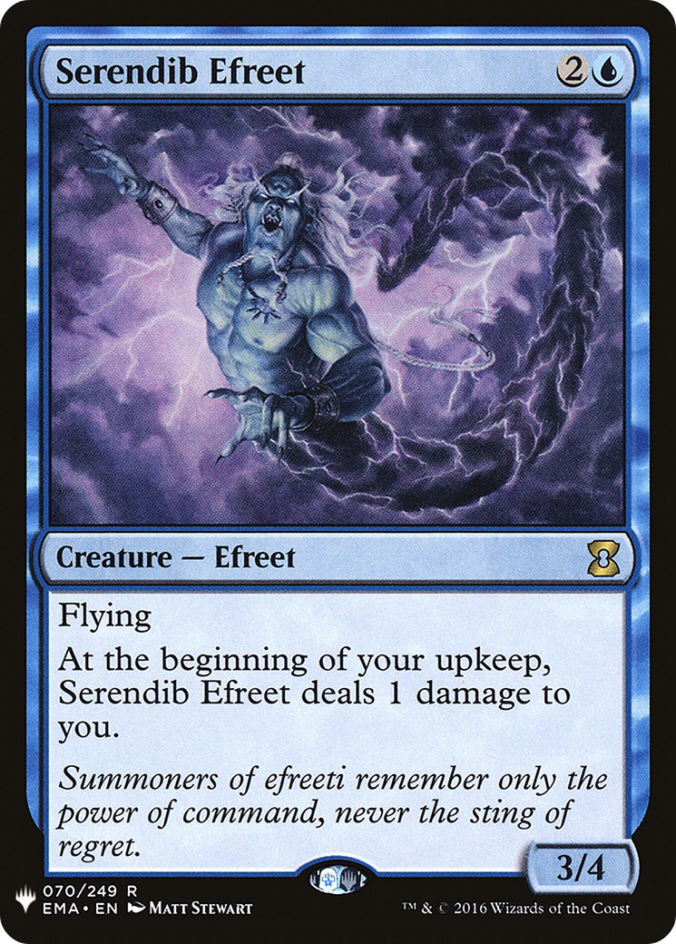 Serendib Efreet (LIST-070) - The List