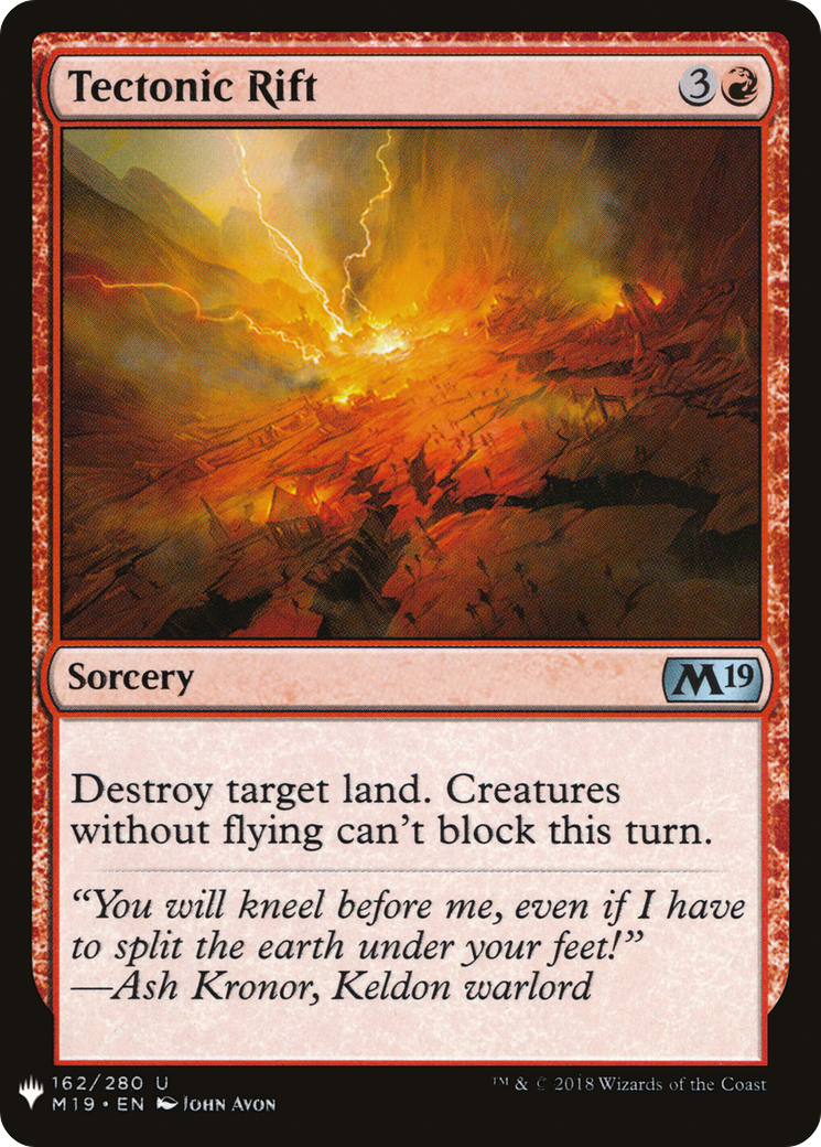 Tectonic Rift [LIST - 162]