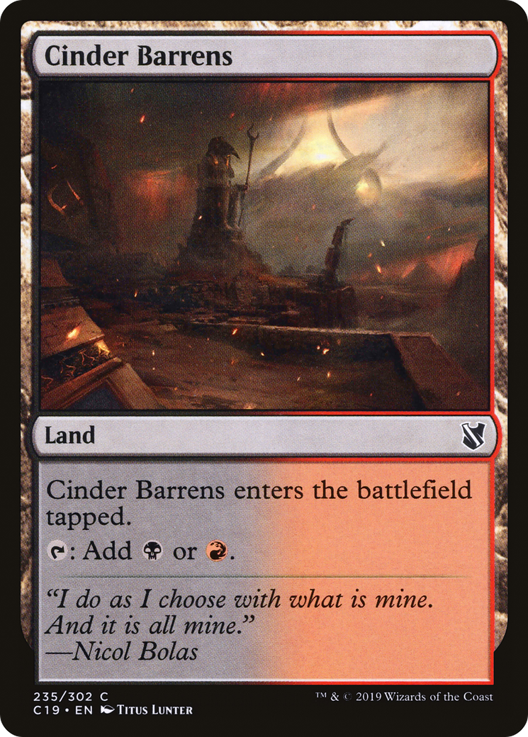 Cinder Barrens [C19 - 235]