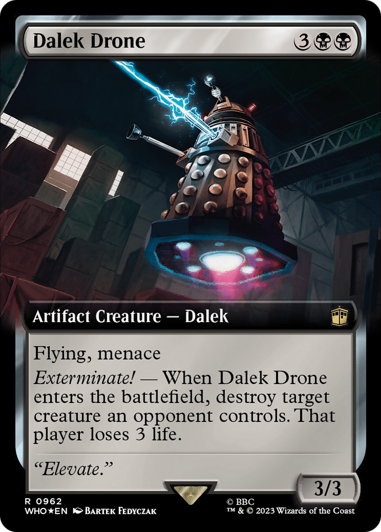 Dalek Drone (Extended Art) (Surge Foil) [WHO - 962]
