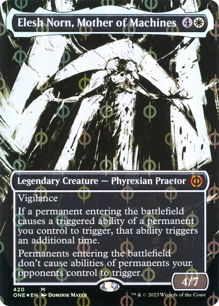 Elesh Norn, Mother of Machines (Showcase) (Step-and-Compleat Foil) [ONE - 420]
