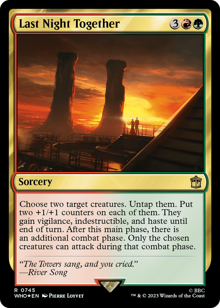 Last Night Together (Surge Foil) (WHO-745) - Doctor Who Foil