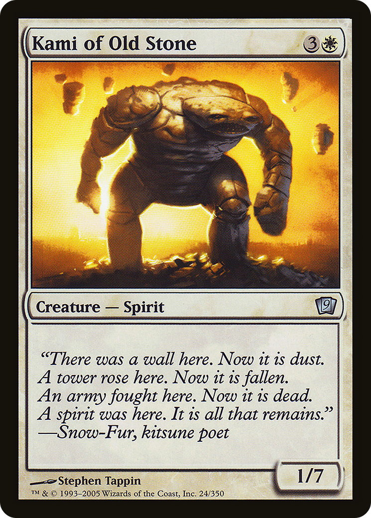 Kami of Old Stone (9ED-024) - 9th Edition Foil