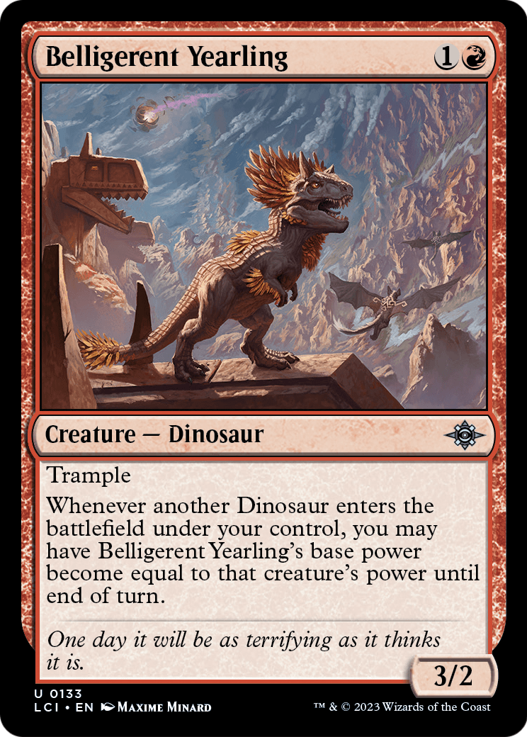 Belligerent Yearling (LCI-133) - The Lost Caverns of Ixalan