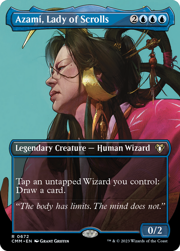 Azami, Lady of Scrolls (Borderless) [CMM - 672]