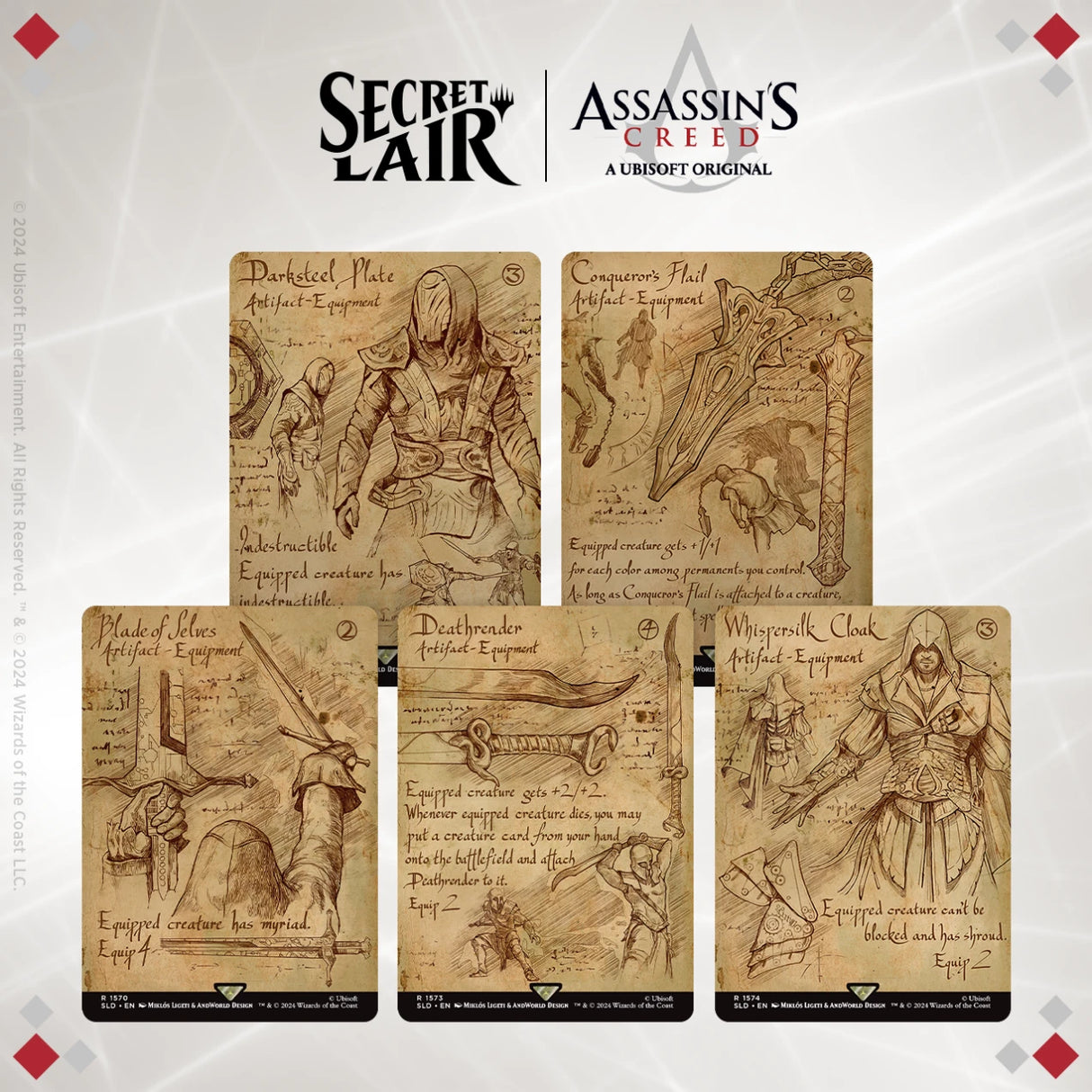Secret Lair Drop: Secret Lair x Assassin's Creed: Da Vinci's Designs - Non-Foil Edition [SLD - N/A]