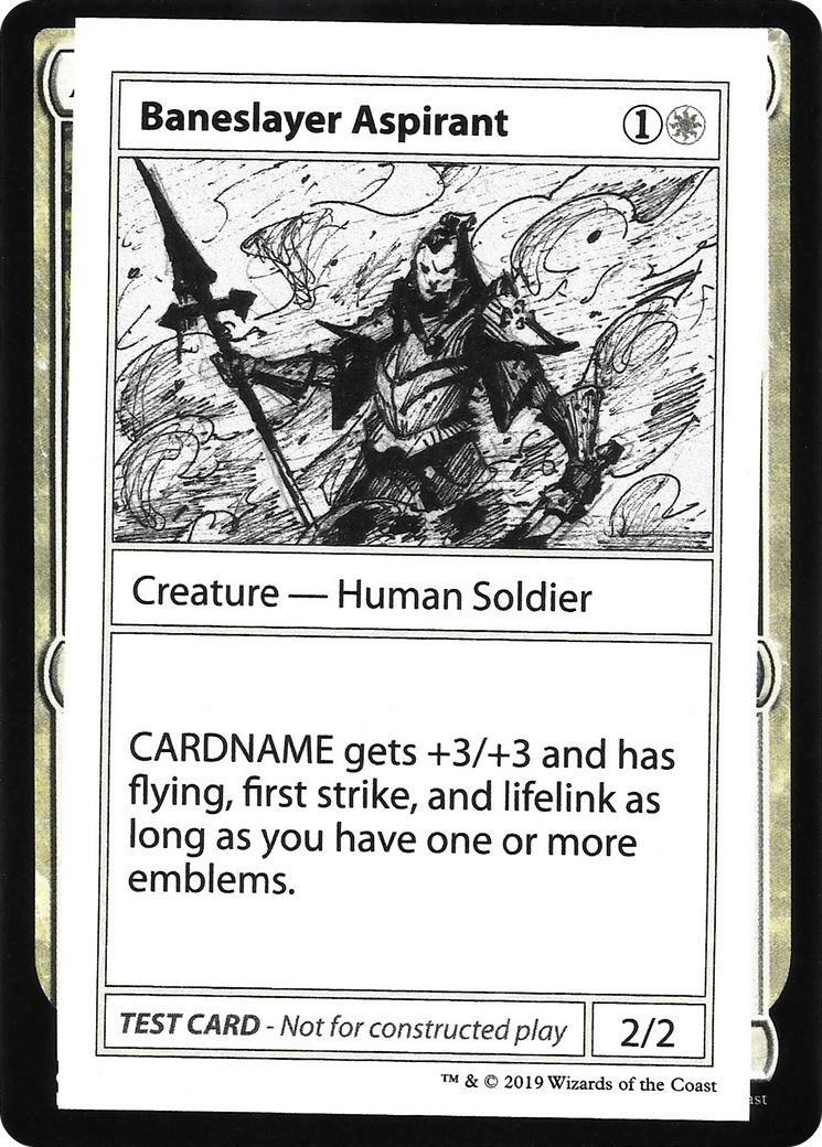 Baneslayer Aspirant (No PW Symbol) [CMB1 - N/A]