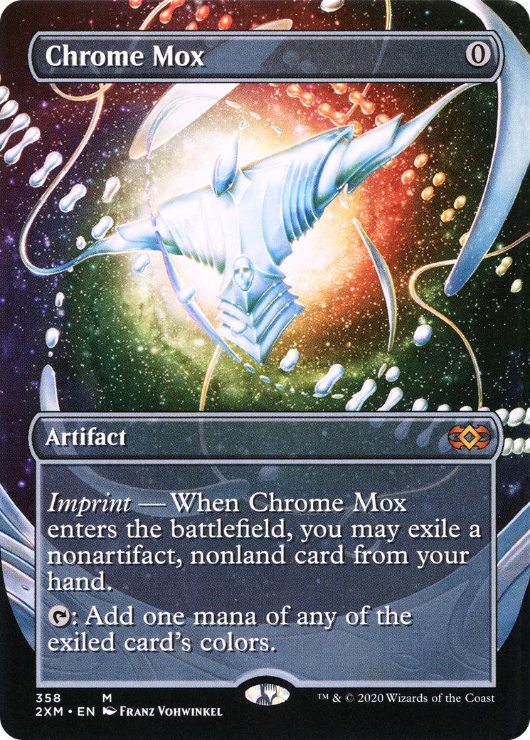 Chrome Mox (Borderless) (2XM-358) - Double Masters (Borderless) Foil