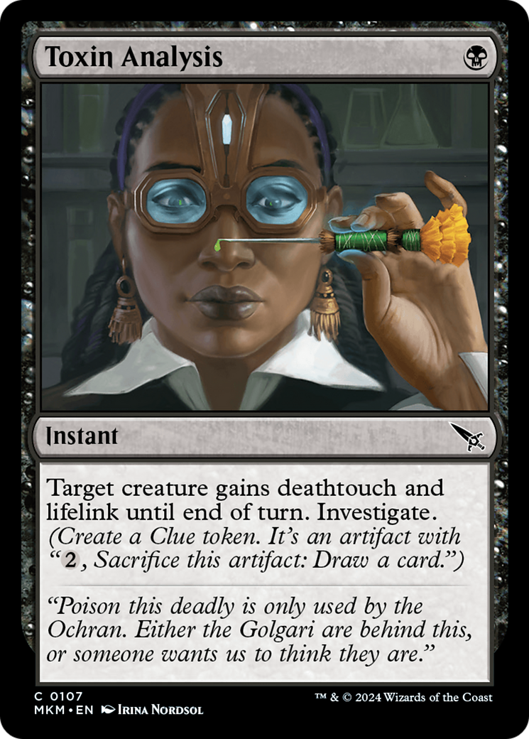 Toxin Analysis [MKM - 107]