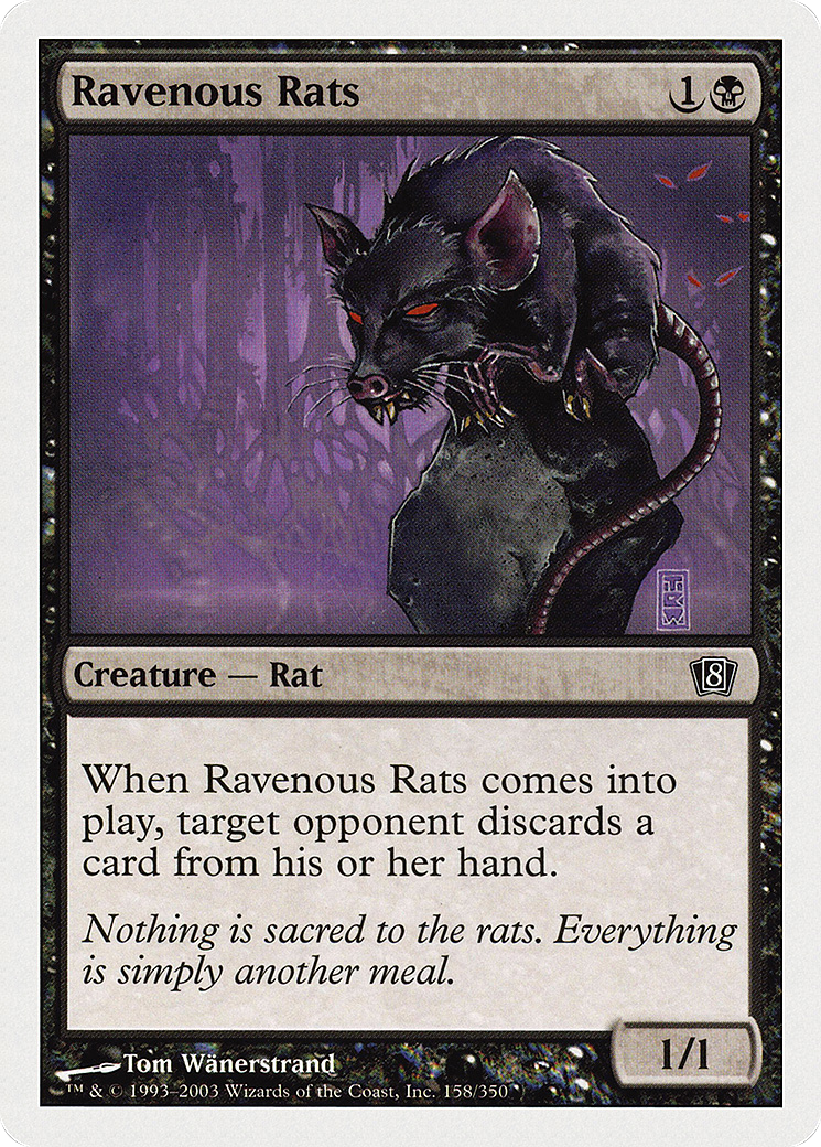 Ravenous Rats (8ED-158) - 8th Edition Foil