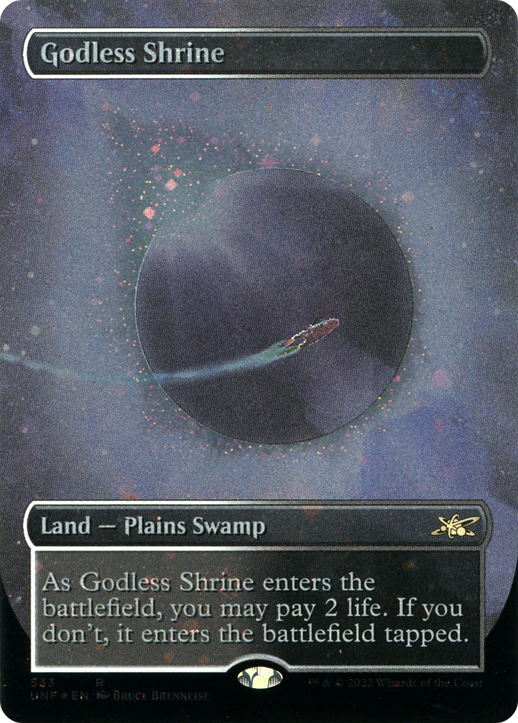 Godless Shrine (Borderless) (Galaxy Foil) [UNF - 533]