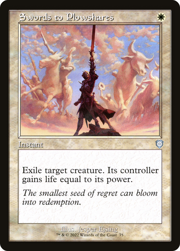 Swords to Plowshares (Retro Frame) [BRC - 75]