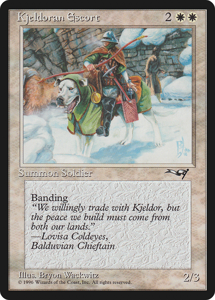 Kjeldoran Escort (Green Blanketed Dog) [ALL - 134]