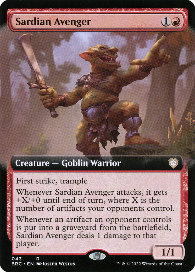 Sardian Avenger (Extended Art) [BRC - 43]
