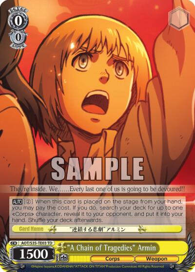 "A Chain of Tragedies" Armin [AOT/S35 - AOT/S35-TE03 TD]