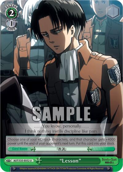 "Lesson" [AOT/S35 - AOT/S35-E052 U]