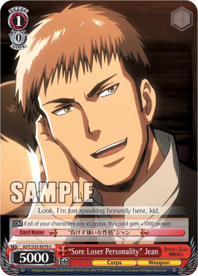 "Sore Loser Personality" Jean [AOT/S35 - AOT/S35-E078 C]
