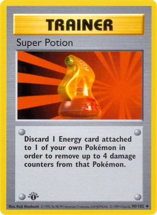 Super Potion 090  - Unlimited Base Set Shadowless - Uncommon
