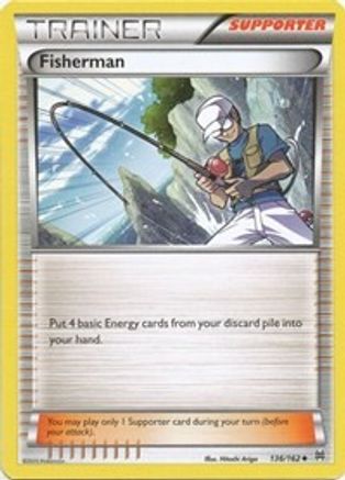 Fisherman 136/162  - Reverse Holofoil XY  BREAKthrough - Uncommon