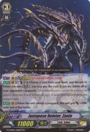 Juxtapose Deletor, Zaele (G-CMB01/008EN) - G-CMB01: Vanguard & Deletor