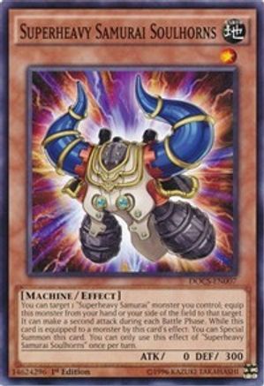 Superheavy Samurai Soulhorns (DOCS-EN007) - Dimension of Chaos 1st Edition