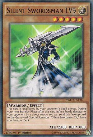 Silent Swordsman LV5 (YGLD-ENC07) - King of Games: Yugi's Legendary Decks 1st Edition