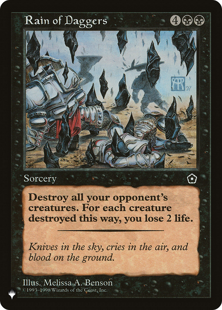 Rain of Daggers [LIST - 85]