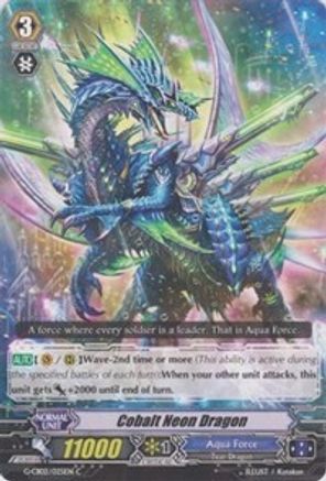 Cobalt Neon Dragon (G-CB02/025EN) - G-CB02: Commander of the Incessant Waves