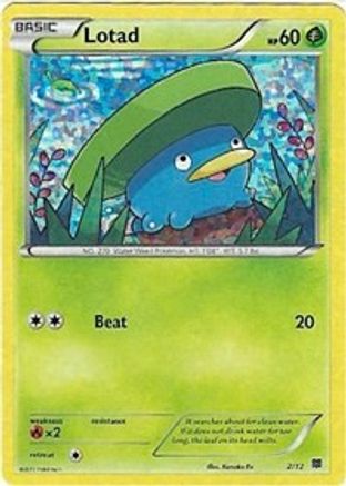 Lotad 002/12  - Holofoil McDonalds Promos 2015 - Promo