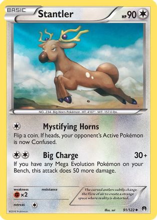 Stantler  - Reverse Holofoil XY  BREAKpoint - Uncommon