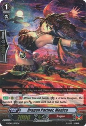 Dragon Partner, Monica (RRR Foil) (G-LD02/009EN) - G-Legend Deck Vol.2: The Overlord Blaze