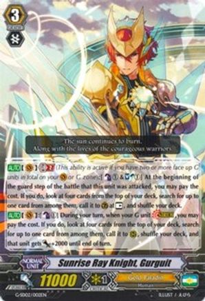 Sunrise Ray Knight, Gurguit [G-SD02 - G-SD02/002EN]