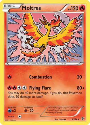 Moltres 009  XY  Fates Collide - Rare