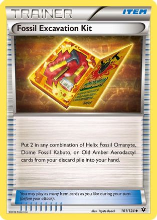 Fossil Excavation Kit 101/124  XY  Fates Collide - Uncommon