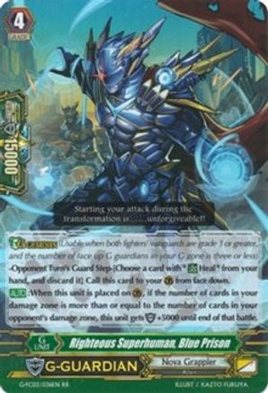 Righteous Superhuman, Blue Prison (G-FC03/036EN) - Fighter's Collection 2016