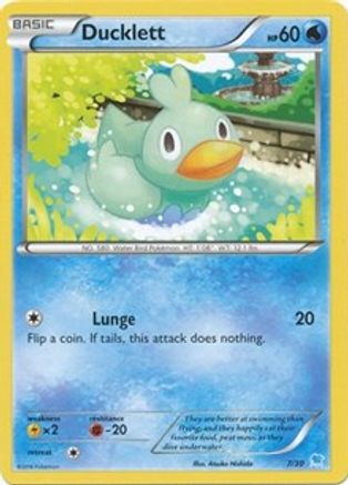 Ducklett (24) 024  XY Trainer Kit Pikachu Libre & Suicune - Common