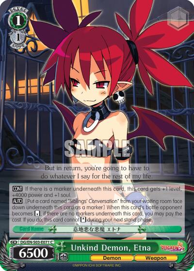 Unkind Demon, Etna [DG/EN-S03 - DG/EN-S03-E071 C]