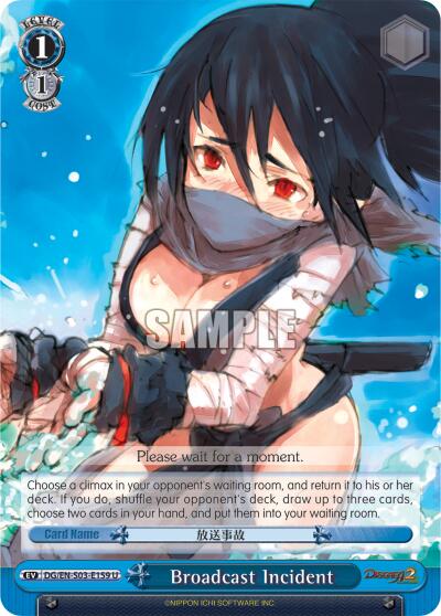 Broadcast Incident [DG/EN-S03 - DG/EN-S03-E159 U]