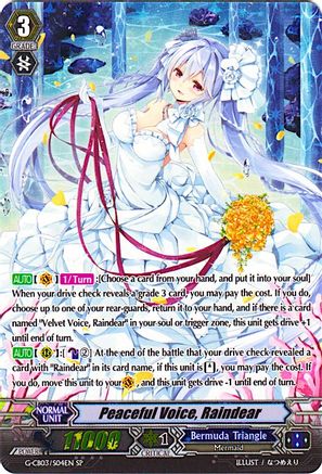 Peaceful Voice, Raindear (SP) (G-CB03/S04EN) - G-CB03: Blessing of Divas