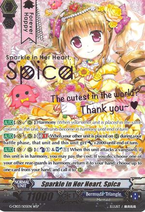 Sparkle in Her Heart, Spica (Wedding SP) (G-CB03/S05EN) - G-CB03: Blessing of Divas