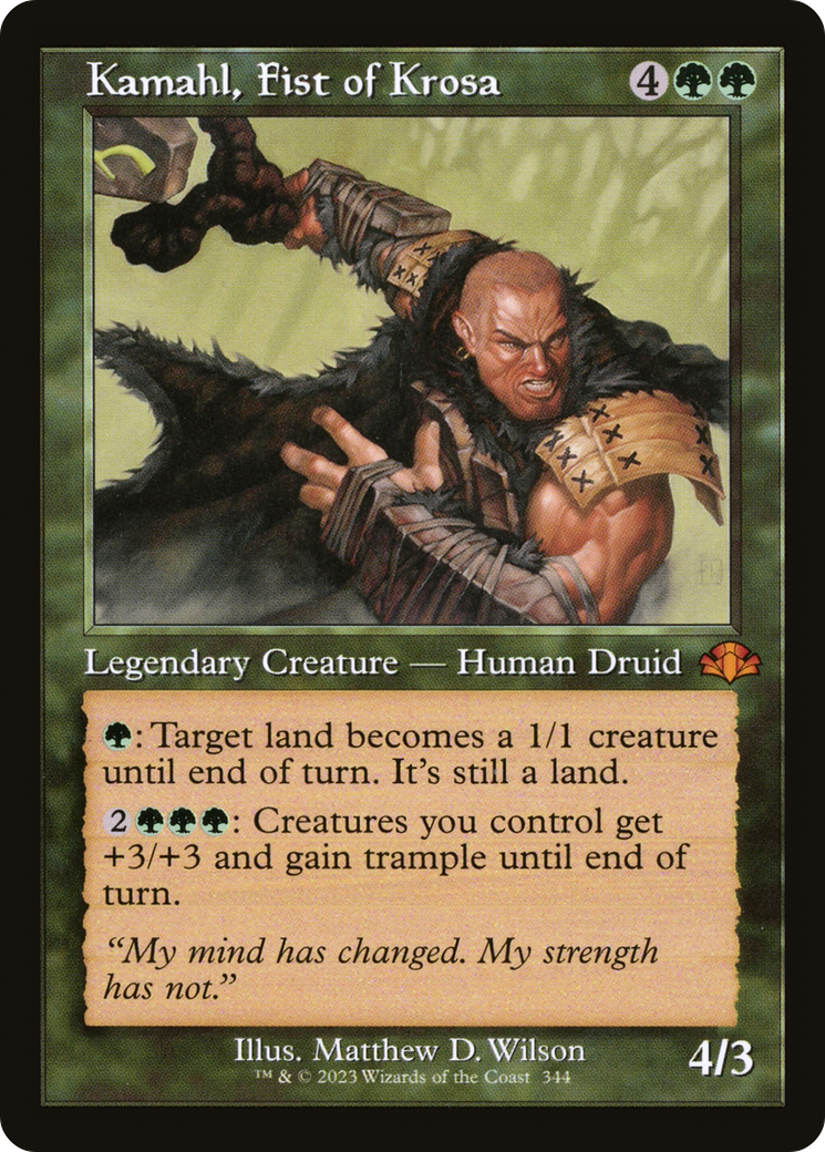 Kamahl, Fist of Krosa (Retro Frame) [DMR - 344]