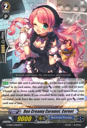 Duo Creamy Caramel, Cornet (Black) (G-CB03/031EN B) - G-CB03: Blessing of Divas