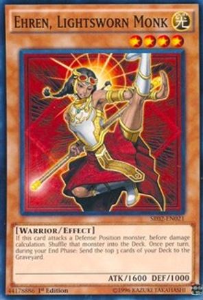 Ehren, Lightsworn Monk (SR02-EN021) - Structure Deck: Rise of the True Dragons 1st Edition