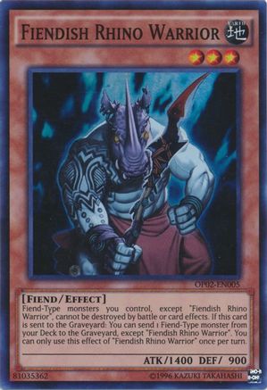 Fiendish Rhino Warrior [OP02 - OP02-EN005]