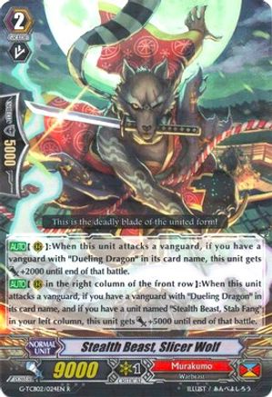 Stealth Beast, Slicer Wolf (G-TCB02/024EN) - G-TCB02: The GENIUS STRATEGY