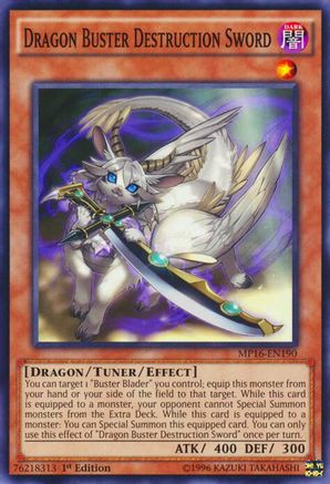Dragon Buster Destruction Sword (MP16-EN190) - 2016 Mega-Tins Mega Pack 1st Edition