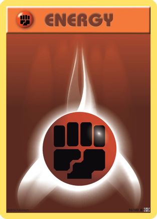 Fighting Energy 096/108  - Reverse Holofoil XY  Evolutions - Common