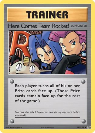 Here Comes Team Rocket! 113/108  XY  Evolutions - Secret Rare